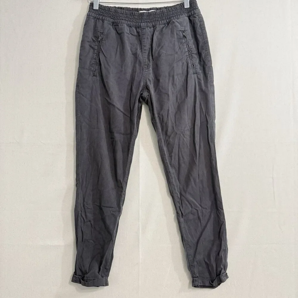 7 For All Mankind Ankle Pants Zipper Pocket Elastic Waist Soft Size 27 Women